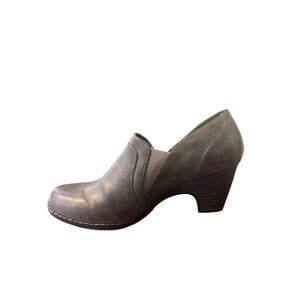 Croft & Barrow Ortholite Gray Comfort Heeled Booties Size 10 Slip On Ankle Shoes